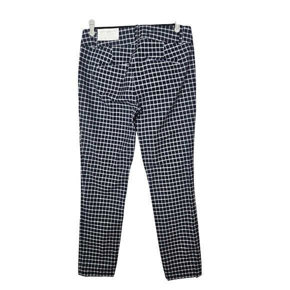 NEW Ann Taylor Loft 2 Modern Skinny Ankle Check Black White Pant Career stretch - Picture 2 of 3